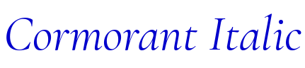 Cormorant Italic шрифт